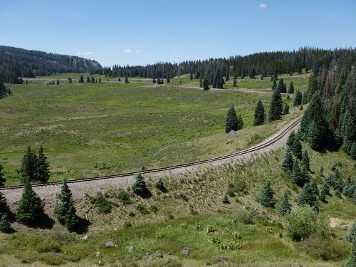 GDMBR: That gap is Cumbres Pass and we could hear Train Whistles.